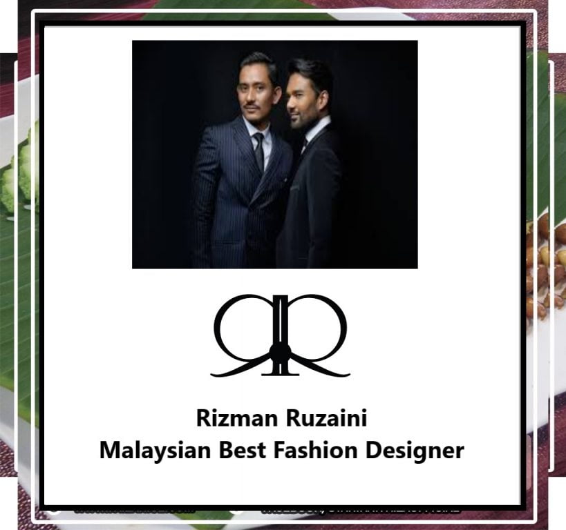 Rizman Ruzaini Malaysian Best Fashion Designer