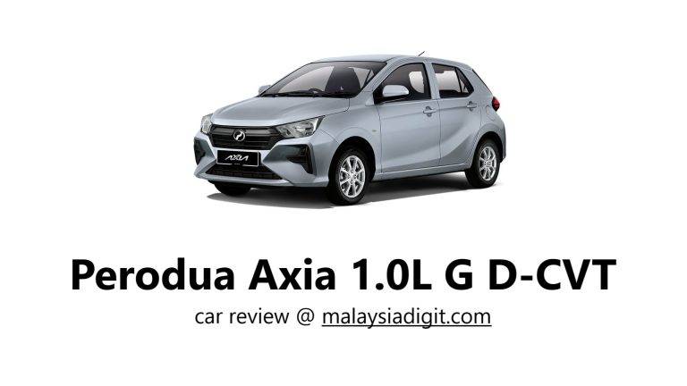 Perodua Axia 1.0L G D-CVT car review
