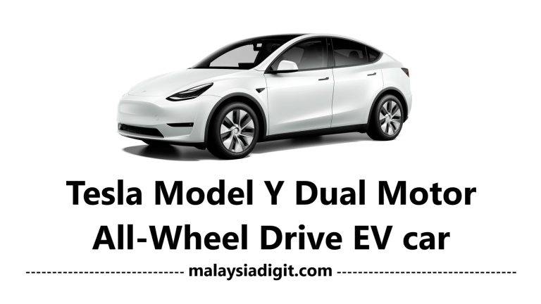 Tesla Model Y Dual Motor All-Wheel Drive EV car
